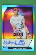Karlyn Pickens 2026 Leaf Metal Women of Sport Auto Prismatic Silver /10 #BA-KP1 picture