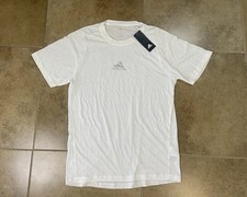 NWT Adidas Climalite Mens Sz S White Performance Training T-Shirt Short Sleeve picture