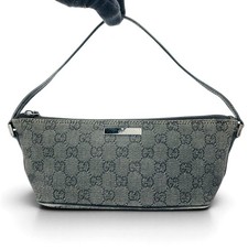 GUCCI Accessory Pouch GG Canvas GrayPochette Shoulder Mini Bag 071982123 picture