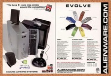 Alienware Gaming PC Original 2002 Ad Authentic nVidia GeForce 3Retro Tech Promo picture