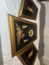 Three Framed Exquisite Vintage Wall Art Mythology picture