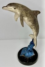 Robert Wyland Spotted Dolphin Bronze Sculpture Marine Statue Limited Edition COA picture