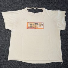 Vintage Y2K RARE Sublime White Thrashed Band Tour GRAIL Concert T-Shirt Sz 2XL  picture