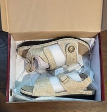Drew Workaround Barefoot Freedom Sandals size 11.5W NEW Tan Weave picture