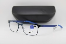 NEW NIKE 8130 416 BLUE GUNMETAL AUTHENTIC EYEGLASSES 54-16 picture