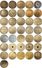 Greece Slick Lot Of 18 Coins 1869-1995 picture