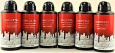 QTY 6 - Bath & Body Works IMMORTAL Deodorizing Body Spray for Men 3.7OZ picture