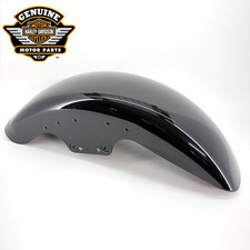 OEM 18-21 Harley Davidson Fat Boy 114 FLFBS Vivid Black Front Fender picture