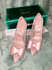 Wicked x Aldo Amazafying Glinda Women’s Heels Pink Satin Bow Women 9B picture
