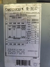 NEW Hammond Power Solutions C1F002LES Transformer 240/480V to 120/240V 60Hz 2KVA picture