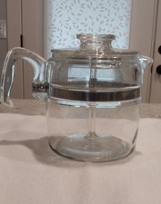 Vintage Pyrex FLAMEWARE 7756-B 6 Cup Coffee 1960's picture