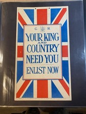 WW1 British Recruitment Poster UK Cardboard sign 15