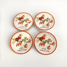 Pier 1 Imports Halloween Dogs Plates Set of 4 10