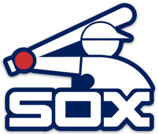 Chicago White Sox Vintage 87-90 Man At Bat Logo Type MLB Baseball Die-Cut MAGNET picture