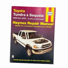 Haynes Repair Manual Toyota Tundra Sequoia 2000-2002 2WD 4WD #92078 picture