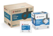 Sterile 4x4 Gauze Pads 12-Ply Nonstick Individually Wrapped 1200 Count picture