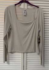 Avia  Pullover Top Womens L Beige New  Active picture