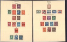 BOLIVIA 1916 - 1925 111 - 116, 118 - 127, 128 - 137, 138 - 146 USED picture
