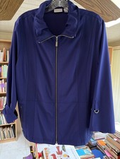 Zenergy by Chico's Women's Blue Zip-Up Jacket with Textured Panels and D-Ring C袖 picture