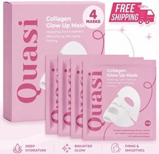 Quasi Collagen Glow Up Sheet Mask Collagen + HA Hydrating Firming 4pc 40g picture