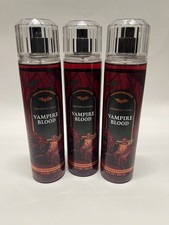 NEW Bath Body Works Lot of 3 Bottles Halloween Vampire Blood Fragrance Mist 8 oz picture