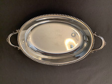 REDUCED Vintage Wallace Silverplate 12.5 Inch Bread Tray / Serving Platter picture
