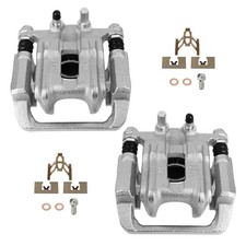 For 07-16 Honda CRV 13-18 Acura RDX Rear Left Right Silver Brake Calipers Pair picture
