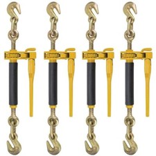 4 Pack of 5/16-3/8 Peerless QuikBinder Ratchet Chain Binders H5125-0658 picture