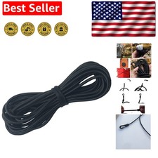 25ft Elastic Bungee Cord - Adjustable Black Shock Rope for Kayak and Crafts picture