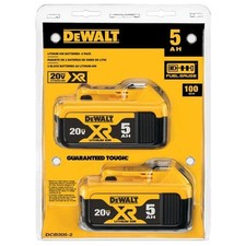 2 Pack DCB205 20V Max XR 5.0Ah Lithium-Ion Battery New US DCB205-2 Battery picture