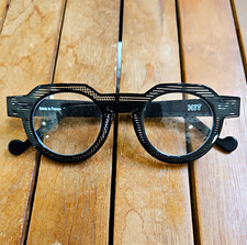 XIT V329 Round Full Rim Plastic Eyeglasses Frames Black 43-24-145 Unisex picture