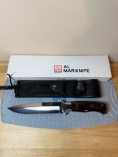 Al Mare Knives SERE Vll 3007A GN Micarta Handle w/leather sheath. picture