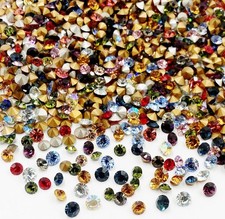 50 Vintage Swarovski Crystal 5mm. To 6mm. Rhinestones - Jewelry Repair J55 picture