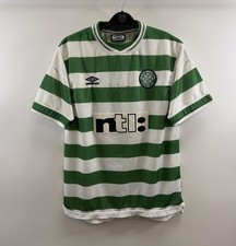 Celtic Martin O'Neill Signed Home Football Shirt 1999/01 Adults Large Umbro B706 picture
