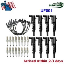 8X OEM Ignition Coils & Wires& Iridium Spark Plug  For Dodge Ram Jeep 4.7L UF601 picture