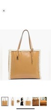 Marc Jacobs Large Grind Tote Bag, Shearling Trim, Color-Coffee, NWT picture