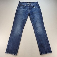 Hudson Byron Jeans Mens 30x30 Blue Straight Leg Organic Cotton Stretch picture