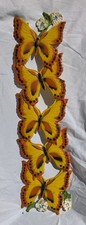 VINTAGE 1978 BUTTERFLY WALL HANGING UNIVERSAL STATURY ORANGE 24