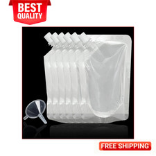 6 PCS 8OZ Juice Flasks Drinks Flasks Reusable Drinking Flasks Concealable Pla... picture