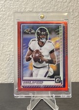 2025 Panini Donruss Optic - Lamar Jackson #80 Red Prizm /149 picture