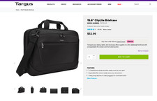 Targus - CityLite Briefcase for 15.6