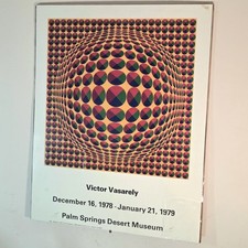 ORIGINAL 1978 Victor Vasarely Neptun-3  Palm Springs Museum Poster  Vintage Rare picture