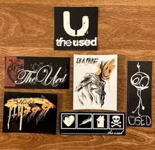 VINTAGE & RARE 2002-2004 The Used Band Official Stickers - Emo Y2K Hot Topic Alt picture