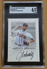 1996 Leaf Signature Series Extended John Smoltz Autograph Auto - SGC 6 Braves picture