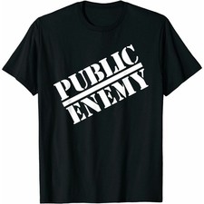 Public Enemy Official Big Logo T-Shirt Funny Tee Gift, Size M - 3XL picture