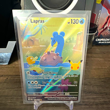 Pokémon TCG Lapras IR 30th anniversary 131/128 English 130 HP Basic picture
