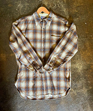 Vintage Pendleton Shadow Plaid Wool Button Down picture