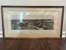 Antique 1889 Fox Hunt Engraving Douglas Stock Ackermann Knoedler picture