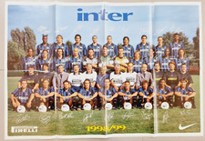 INTER PINK POSTER 1998-1999 98-99 PHENOMENON RONALDO-ZANETTI-BAGGIO ORIGINAL picture
