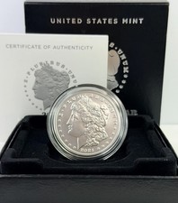 2021 S Morgan Silver Dollar San Francisco .999 Silver OGP COA US Mint LUSTROUS picture